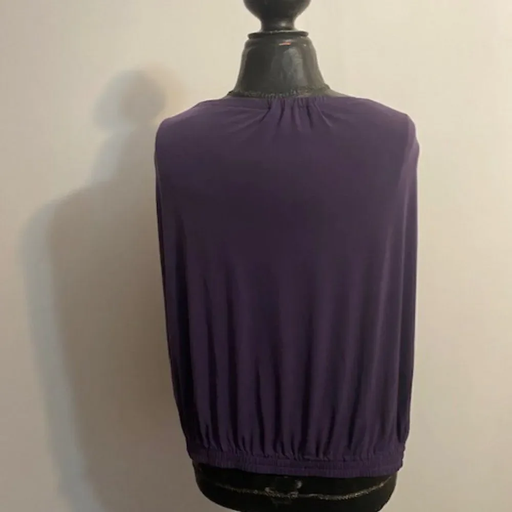 Michael Kors Purple off the shoulder top, size 3X